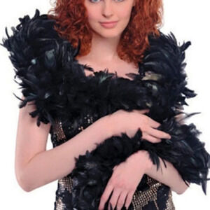 Black feather boa